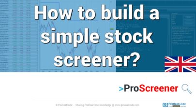 How to build a simple stock screener?