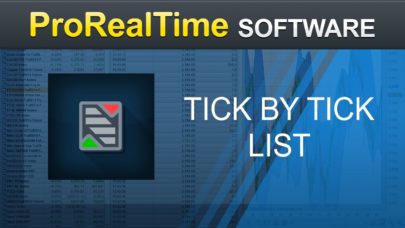 Tick by tick list – ProRealTime 10.3