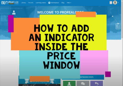 How to add an Indicator On Price – ProRealTime